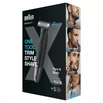 Braun XT5100 Series X hibridinis veido ir kūno plaukų kirpimo įrenginys