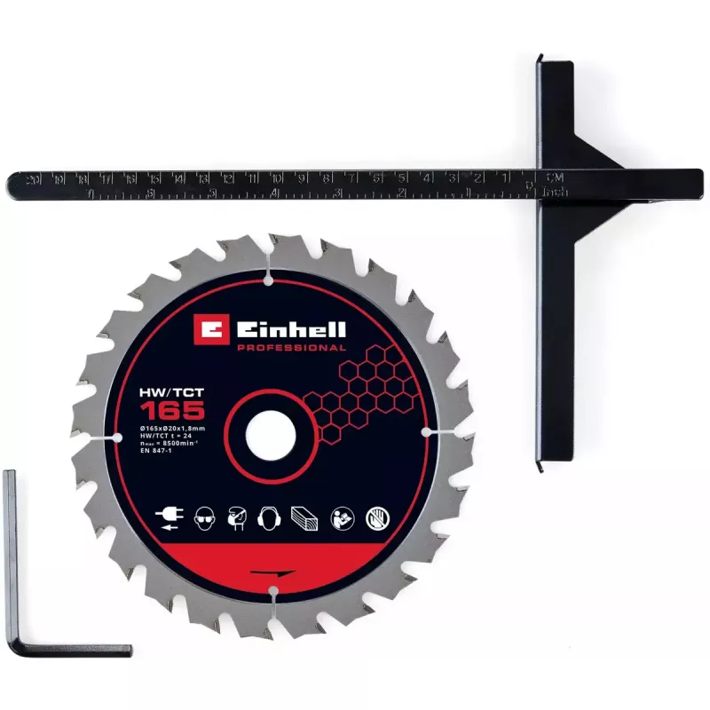 Akumuliatorinis diskinis pjūklas EINHELL Professional TP-CS 18/165 Li BL, 18 V, solo (be akumuliatoriaus ir įkroviklio)