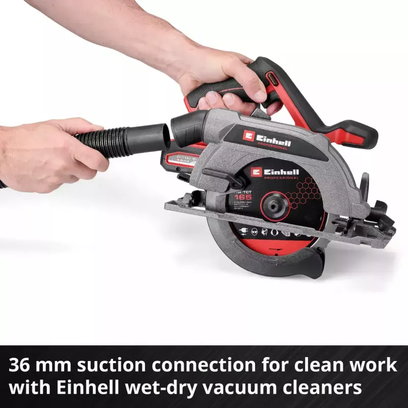 Akumuliatorinis diskinis pjūklas EINHELL Professional TP-CS 18/165 Li BL, 18 V, solo (be akumuliatoriaus ir įkroviklio)
