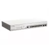D-Link 10 prievadų Gigabit PoE+ Nuclias išmanusis valdomas jungiklis su 2 SFP prievadais