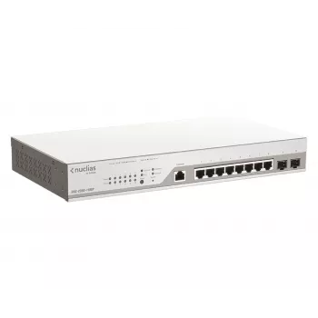 D-Link 10 prievadų Gigabit PoE+ Nuclias išmanusis valdomas jungiklis su 2 SFP prievadais