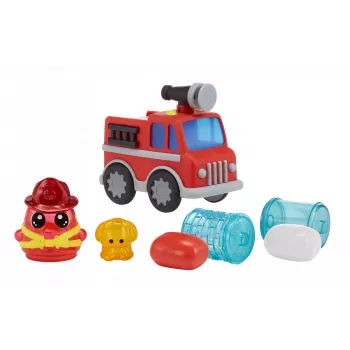MGA Entertainment DohKins Firetruck & Firefighter, Modeliavimo molio žaidimų rinkinys, Daugiaspalvis, Vaikas, Berniukas/Mergaitė, 3 m., 99 m.