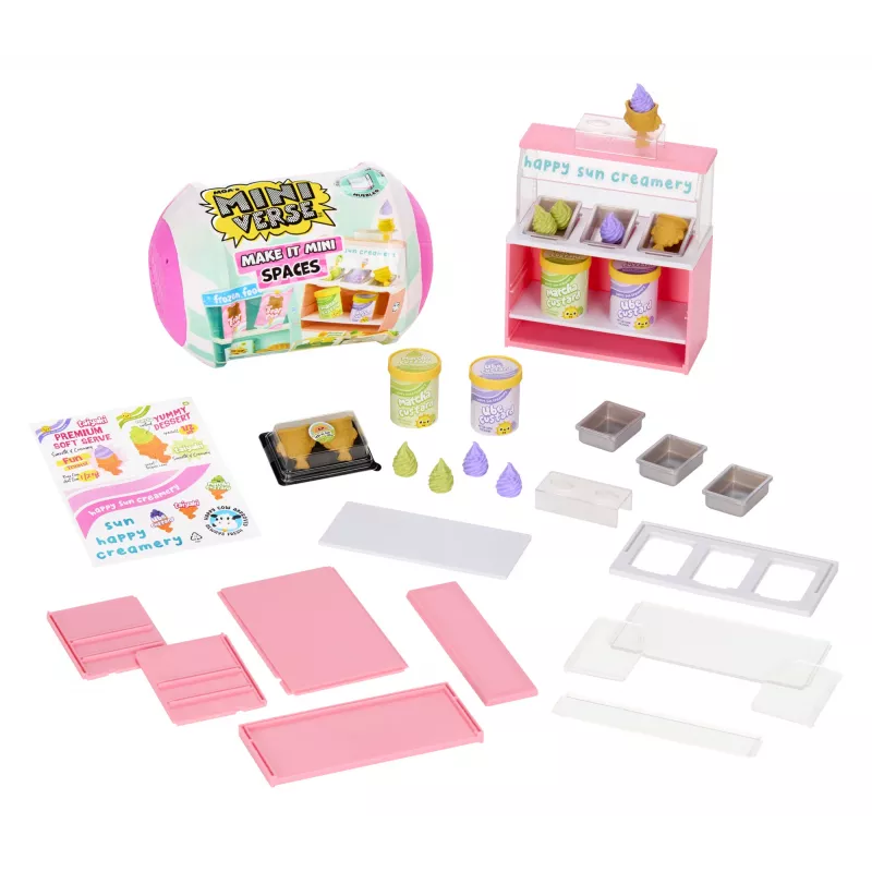 Miniverse Spaces Furniture Pack PDQ, kavinė, 8 m., įvairiaspalvis, plastikinis