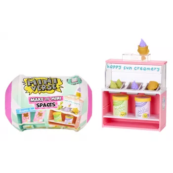 Miniverse Spaces Furniture Pack PDQ, kavinė, 8 m., įvairiaspalvis, plastikinis