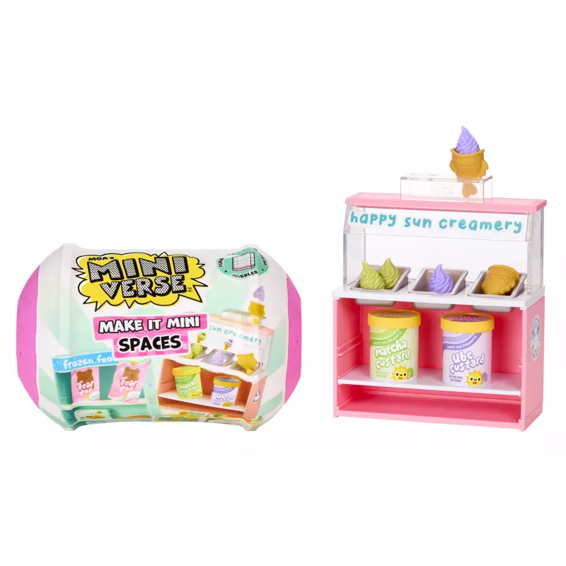 Miniverse Spaces Furniture Pack PDQ, kavinė, 8 m., įvairiaspalvis, plastikinis