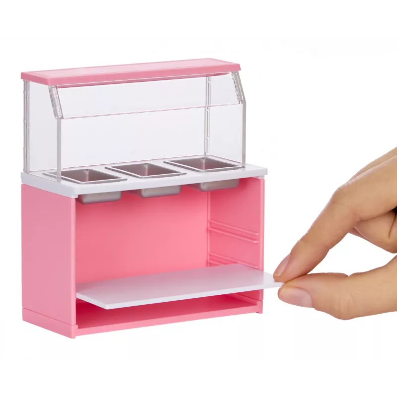Miniverse Spaces Furniture Pack PDQ, kavinė, 8 m., įvairiaspalvis, plastikinis