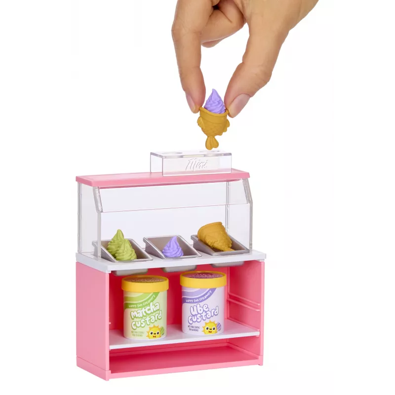 Miniverse Spaces Furniture Pack PDQ, kavinė, 8 m., įvairiaspalvis, plastikinis