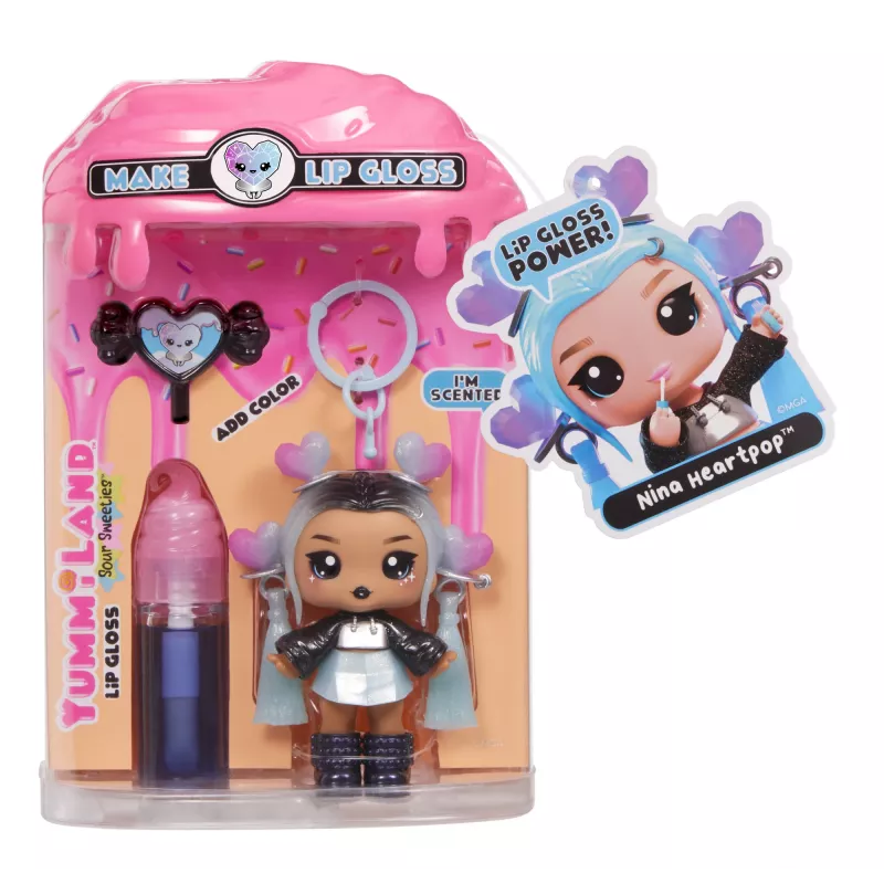 MGA Entertainment Yummiland lūpų blizgesio lėlė Sour Sweeties - Nina Heartpop
