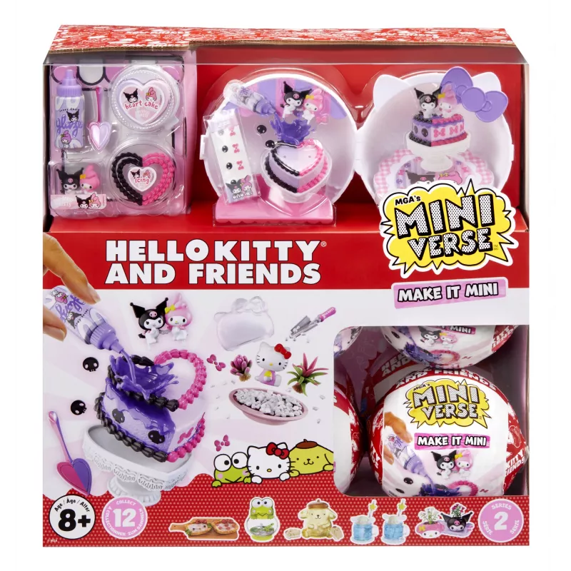 Miniverse Make It Mini SANRIO Series 2 Asst in PDQ, 8 m., Įvairiaspalvis, Plastikas