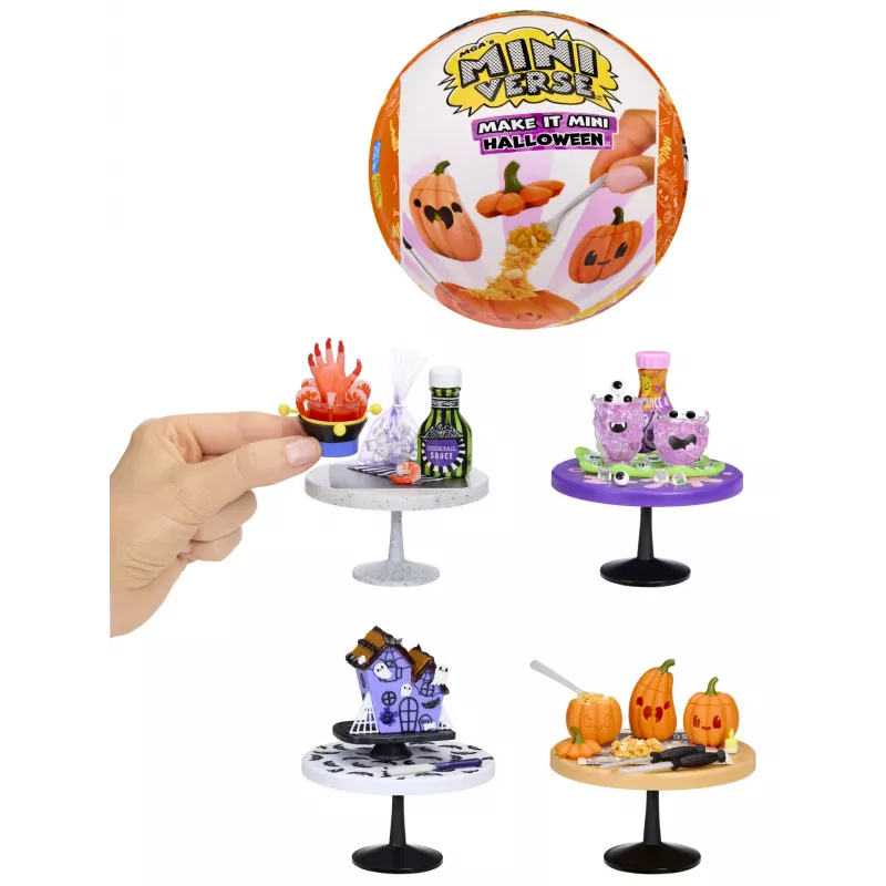 Miniverse MGA's - Make It Mini Halloween PDQ dėžutėje, 8 m., Helovinas, Įvairiaspalvis, Plastikas