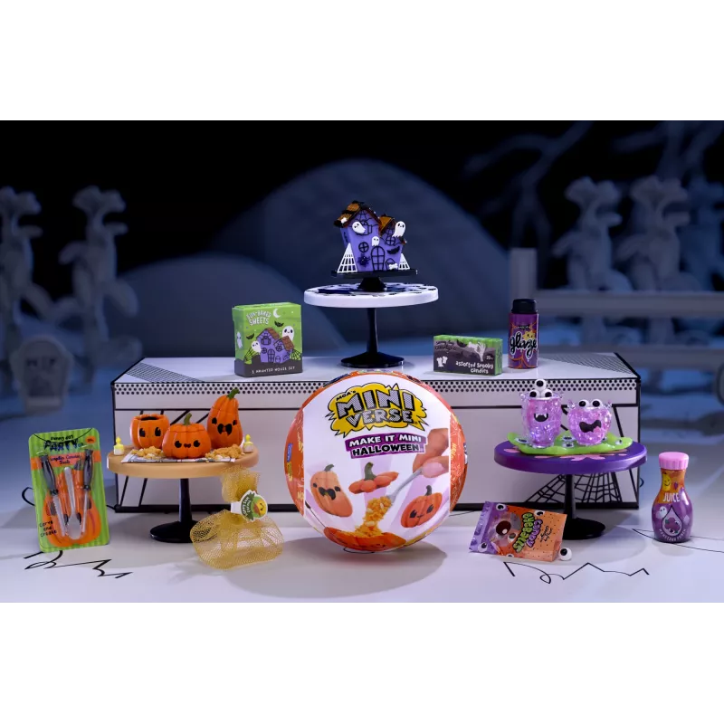 Miniverse MGA's - Make It Mini Halloween PDQ dėžutėje, 8 m., Helovinas, Įvairiaspalvis, Plastikas