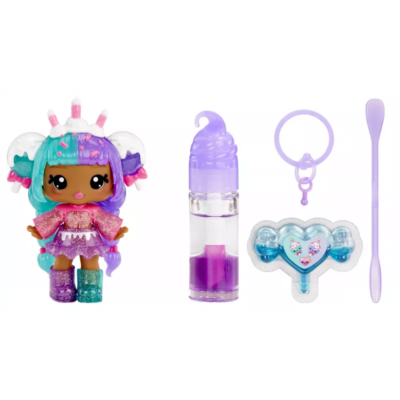 MGA Entertainment Yummiland Mystery Lip Gloss lėlė - Carly Cakepop