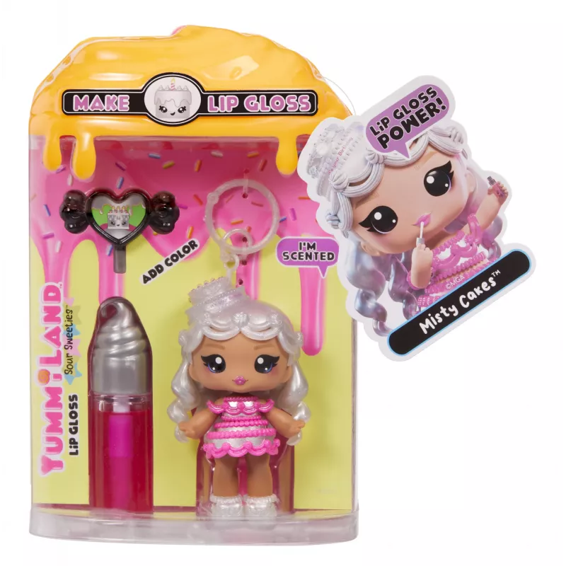 MGA Entertainment Yummiland lūpų blizgesio lėlė Sour Sweeties - Misty Cakes