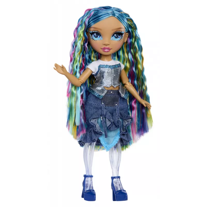 Rainbow High Rainbow Shimmers su gleivėmis mados lėlė - Skyler (mėlyna)