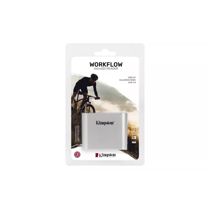 Kingston Technology USB3.2 Gen1 Workflow Dual-Slot microSDHC/SDXC UHS-II kortelių skaitytuvas