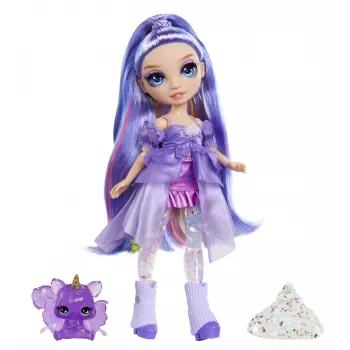 Rainbow High Rainbow Shimmers su slime mados lėlė - Violet (purpurinė)