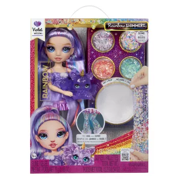 Rainbow High Rainbow Shimmers su slime mados lėlė - Violet (purpurinė)