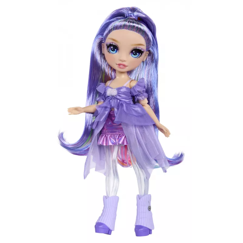 Rainbow High Rainbow Shimmers su slime mados lėlė - Violet (purpurinė)