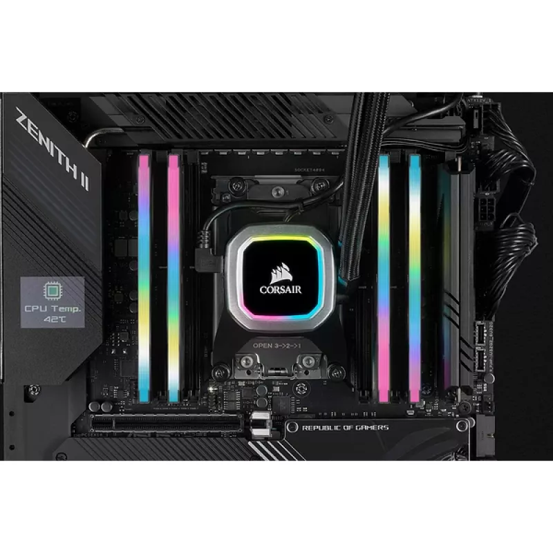 CORSAIR Memory 32GB DDR4 3200MHz C16 (4x8gb) Vengeance RGB Pro Juoda