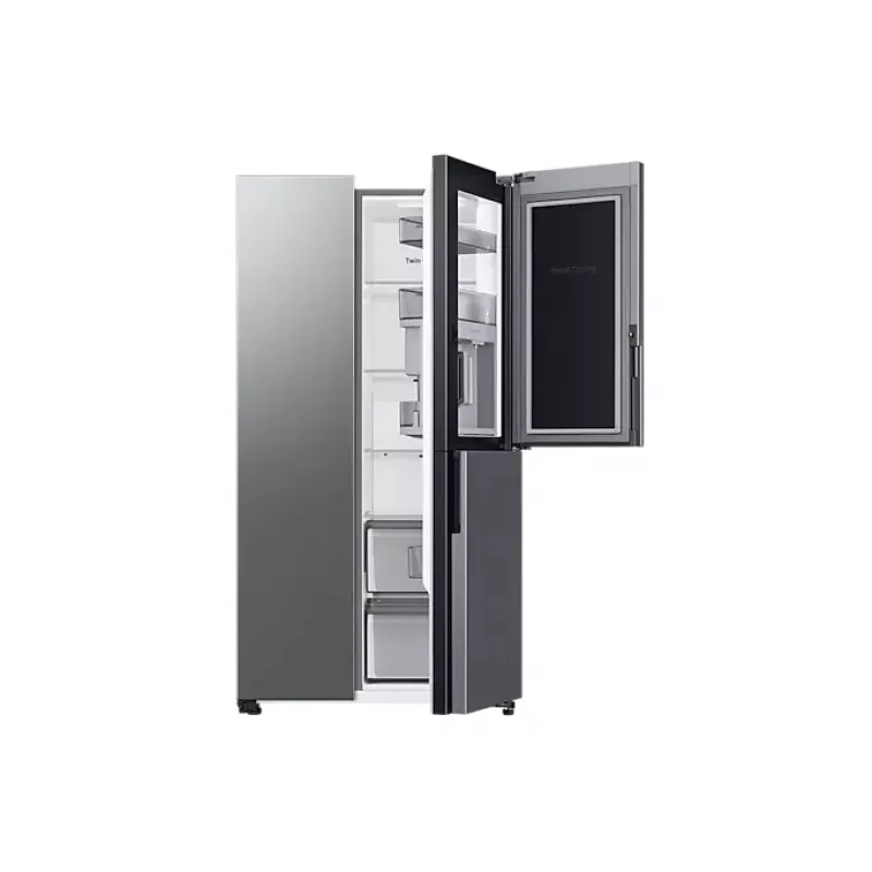 Šaldytuvas Samsung RH69B8920S9/EG šalia vienas kito Laisvai pastatomas 645 L Nerūdijantis plienas
