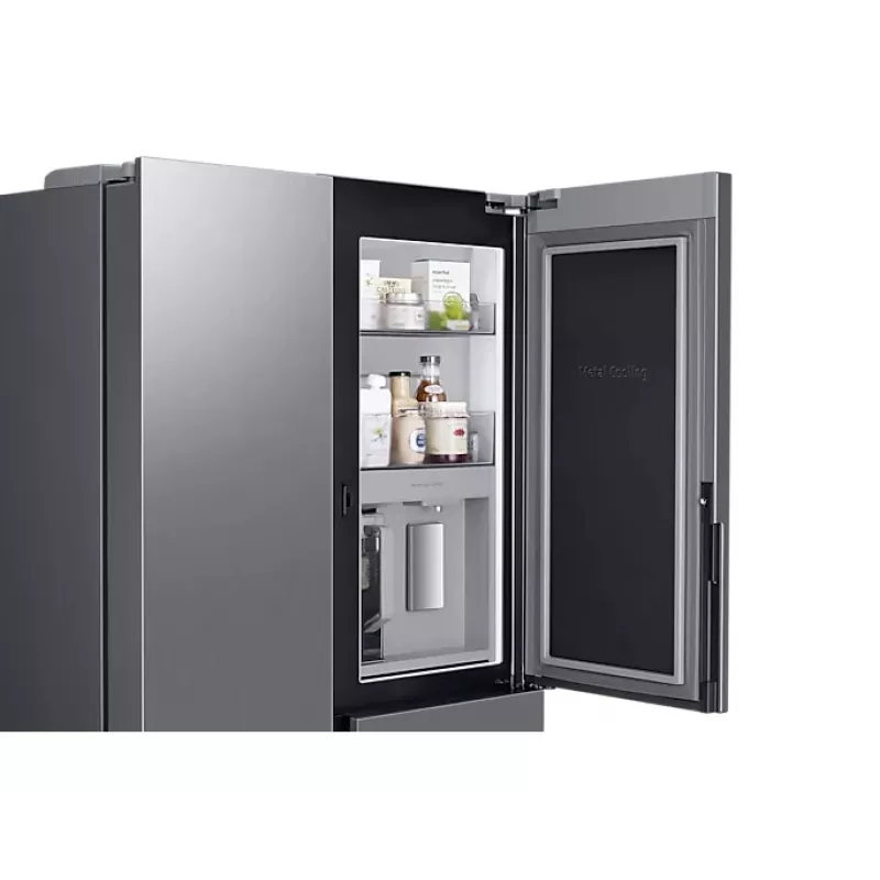 Šaldytuvas Samsung RH69B8920S9/EG šalia vienas kito Laisvai pastatomas 645 L Nerūdijantis plienas