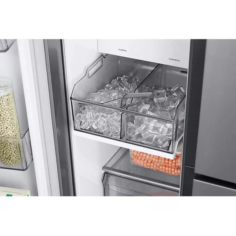 Šaldytuvas Samsung RH69B8920S9/EG šalia vienas kito Laisvai pastatomas 645 L Nerūdijantis plienas