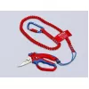 „Knipex 95 05 20 SB“ replės Nerūdijantis plienas Plastikinė rankena Mėlyna Raudona