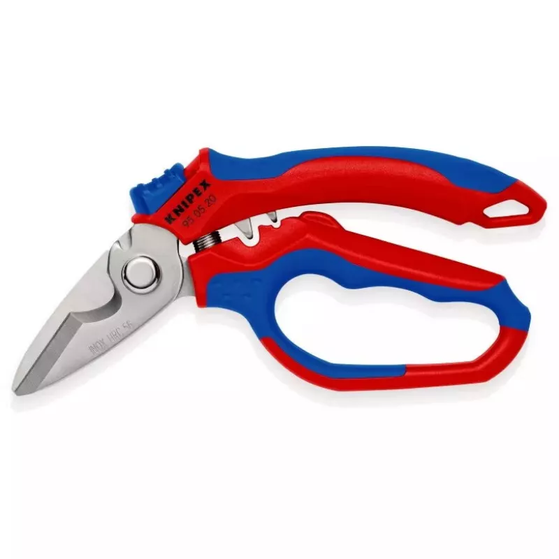 „Knipex 95 05 20 SB“ replės Nerūdijantis plienas Plastikinė rankena Mėlyna Raudona