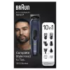 Braun 10-in-1 Styling Set 7 MGK7410 Juoda Metal Plastic Battery 100 min