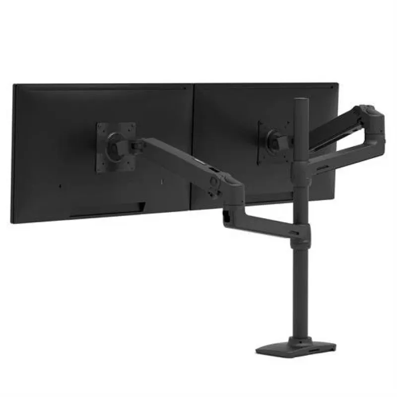 ERGOTRON LX dviguba sukraunama svirtis, aukštas stiebas (matinė juoda)