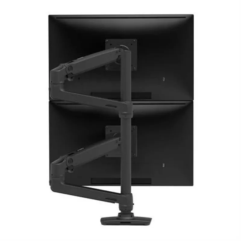 ERGOTRON LX dviguba sukraunama svirtis, aukštas stiebas (matinė juoda)