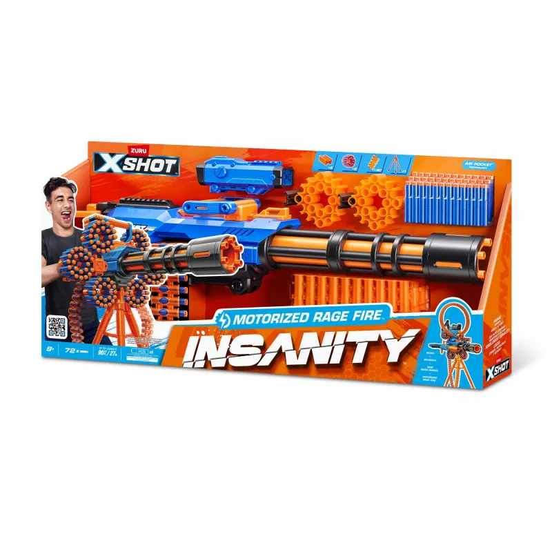 XSHOT Insanity Motorized Rage Fire (72 strėlės) ZURU