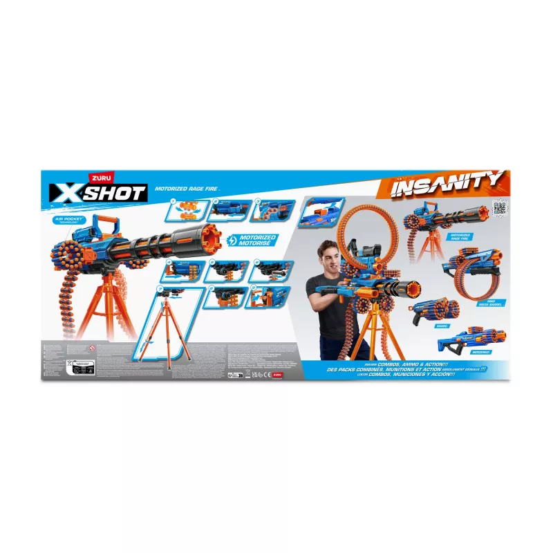XSHOT Insanity Motorized Rage Fire (72 strėlės) ZURU