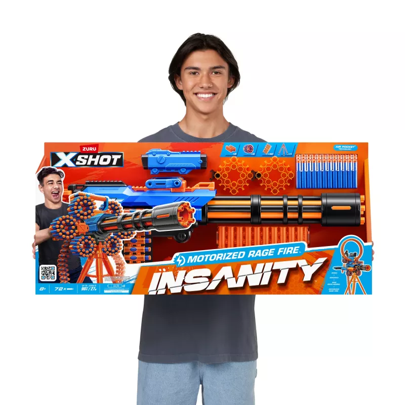 XSHOT Insanity Motorized Rage Fire (72 strėlės) ZURU