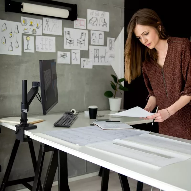 ERGOTRON NX Monitor Arm - matte Juoda