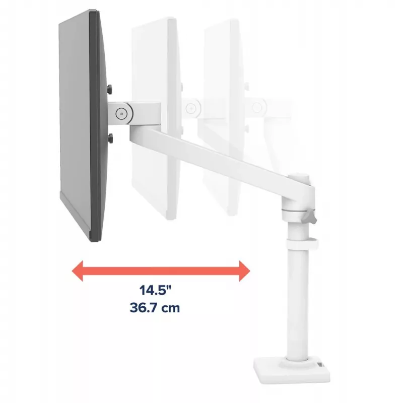 ERGOTRON NX Monitor Arm - baltas