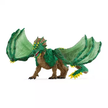 Žaislas Schleich ELDRADOR CREATURES Džiunglių drakonas 70791S Rudas Žalias Geltonas