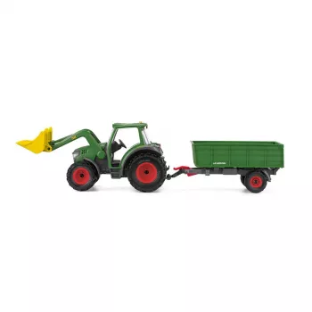 Traktorius su priekaba Schleich FARM WORLD 42608 Juoda Žalia Raudona Geltona