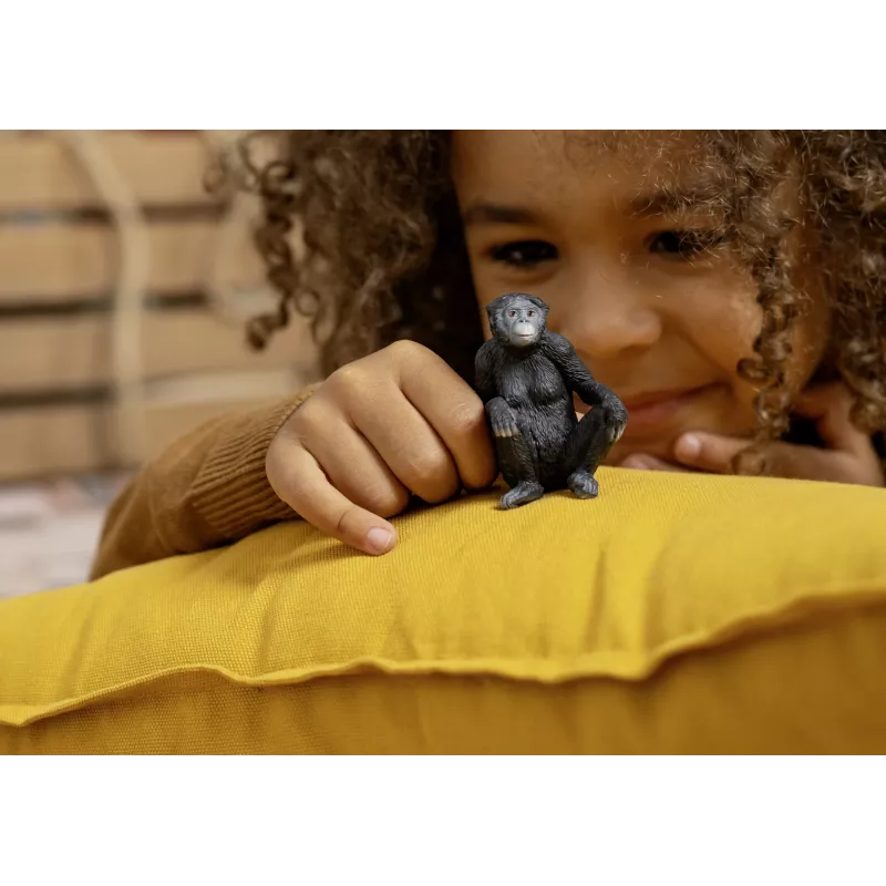 Figūrėlė Schleich WILD LIFE Bonobo patelė 14875 Juoda 3 metai