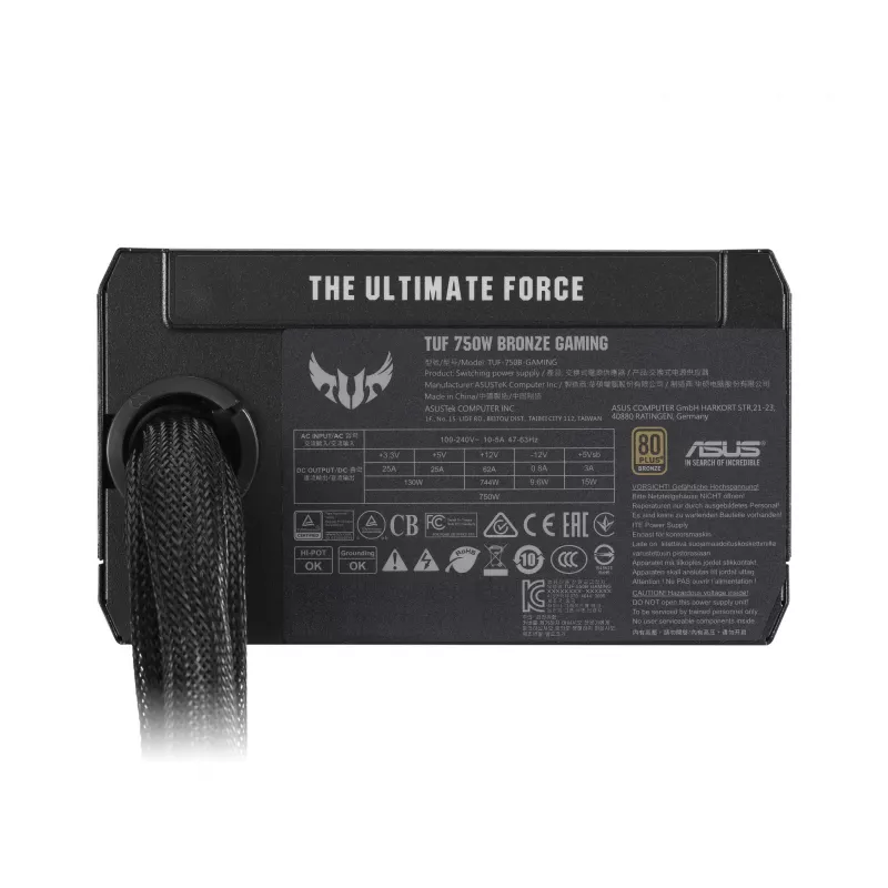 ASUS TUF-GAMING-750B maitinimo blokas 750 W 20+4 kontaktų ATX ATX juodas