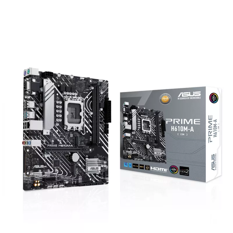 Motininė plokštė ASUS PRIME H610M-A-CSM Intel H610 LGA 1700 micro ATX