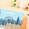 Tapybos rinkinys Ravensburger CreArt — Spalvingasis Londonas (modelis 23525) drobės tapybai su numeruotu vadovu