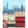 Tapybos rinkinys Ravensburger CreArt — Spalvingasis Londonas (modelis 23525) drobės tapybai su numeruotu vadovu