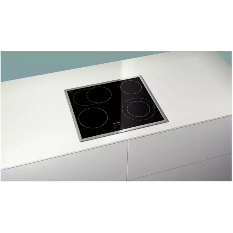 Siemens ET645HN17E kaitlentė Juoda Įmontuojama Keraminė kaitlentė 4 zona (-os)