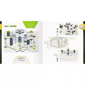 Ravensburger GraviTrax Pro kietais viršeliais knyga — vadovas mėgėjams ir profesionalams (48973)