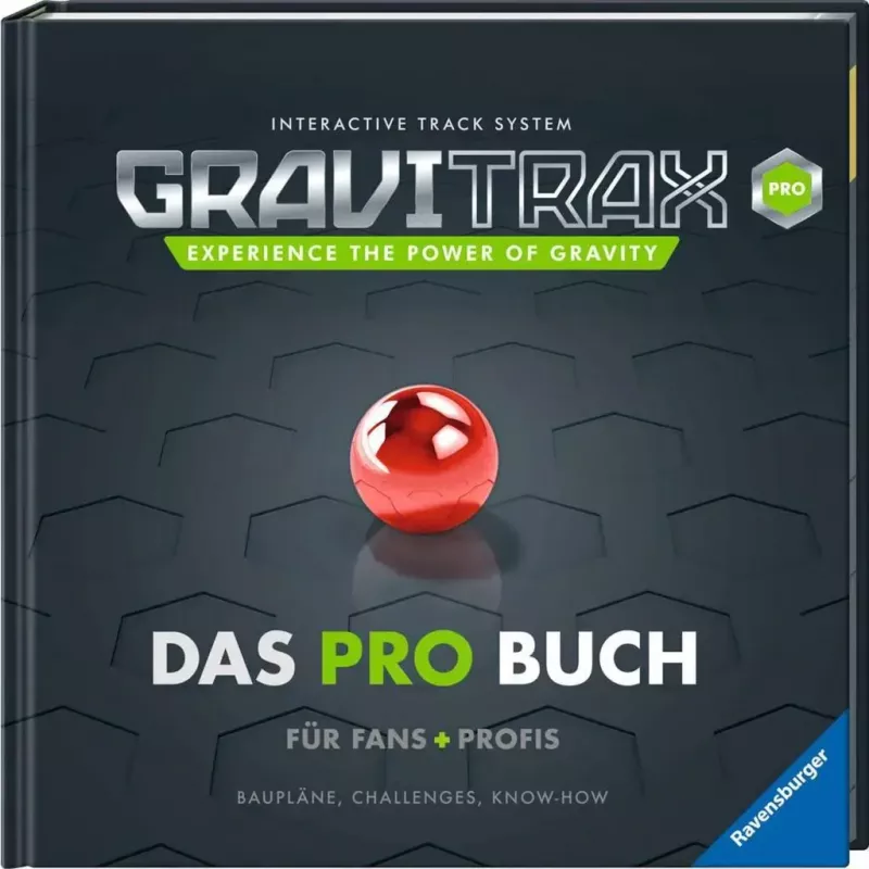 Ravensburger GraviTrax Pro kietais viršeliais knyga — vadovas mėgėjams ir profesionalams (48973)