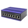DIGITUS Pramoninis 8 prievadų Fast Ethernet komutatorius DIN bėgiui, išplėstas temperatūros diapazonas