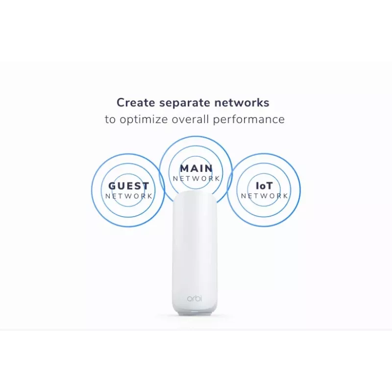 NETGEAR Orbi 370 Dviejų juostų (2,4 GHz / 5 GHz) Wi-Fi 7 (802.11be) Baltas 2 Vidinė