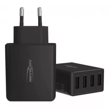 ANSMANN sieninis USB įkroviklis 4 prievadų