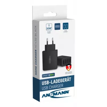ANSMANN sieninis USB įkroviklis 4 prievadų